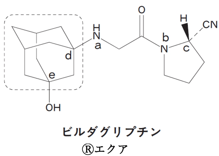 ビルダグリプチン cで示される不斉炭素原子はS 配置である。 102回薬剤師国家試験問107の4