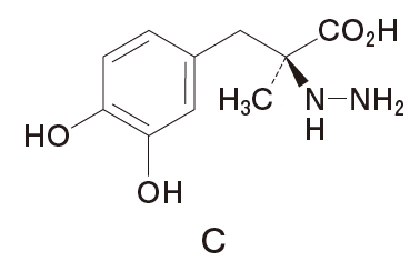 Ｃは、一置換ヒドラジン構造をもつ。 103回薬剤師国家試験問209の4
