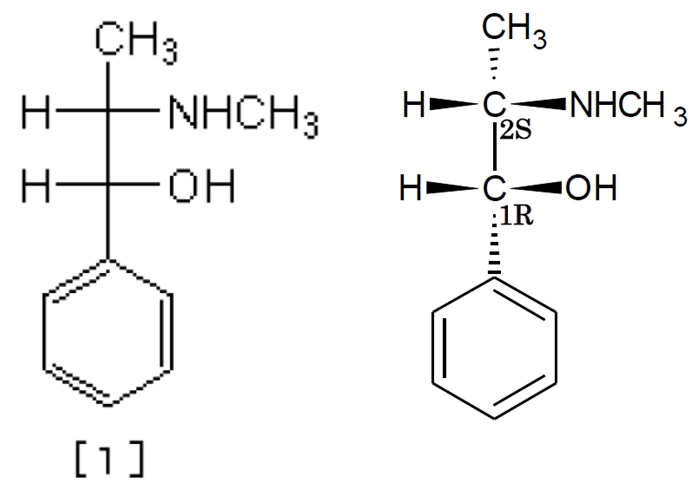 Ephedrineの異性体 Fischerの投影図 回薬剤師国家試験問10