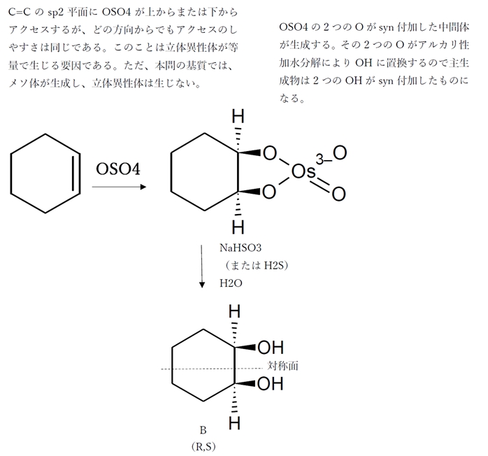 アルケン 反応 総合問題 95回薬剤師国家試験問9